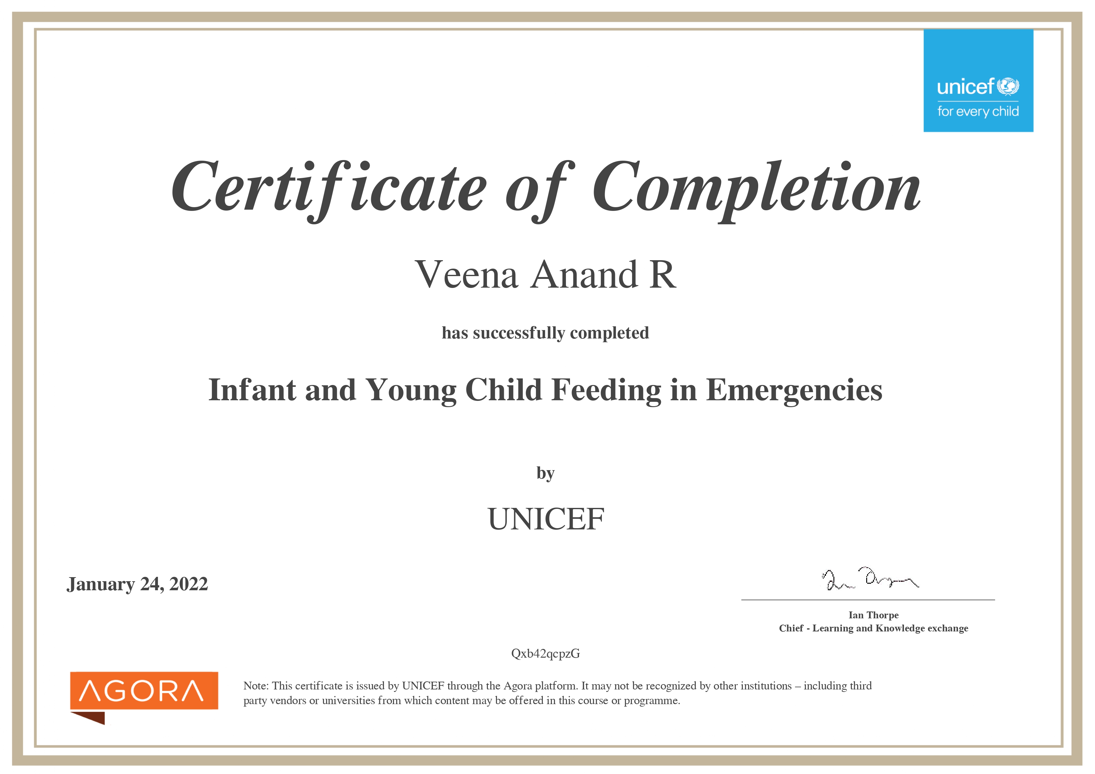 Infant and Young Child Feeding in Emergencies